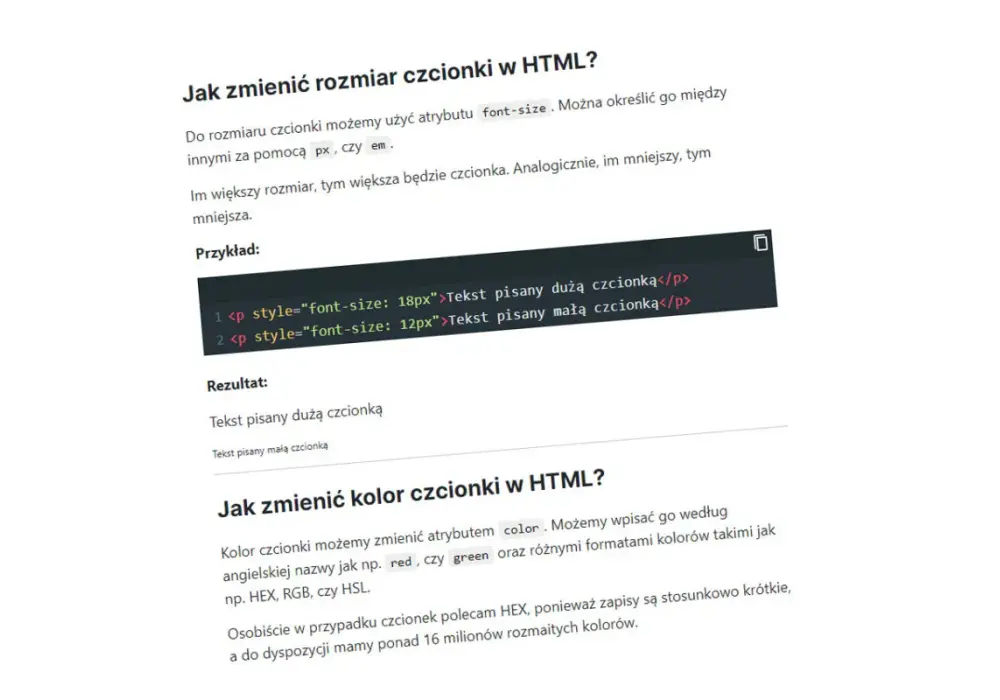 Jak powiększyć tekst w HTML i poprawić czytelność swojej strony