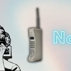Kobieta zszokowana pierwszym telefonem dotykowym, który jest numerem 1.