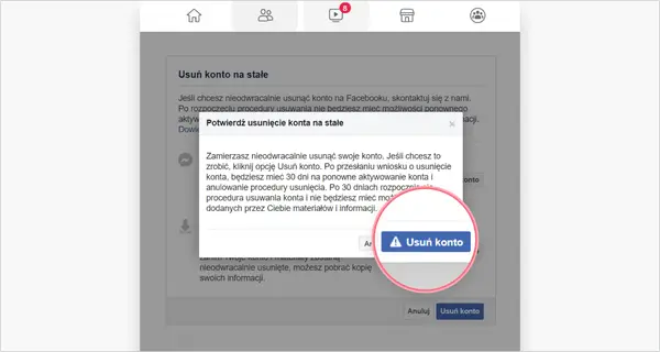 Jak usunąć konto na Facebooku - Dezaktywacja czy trwałe usunięcie?